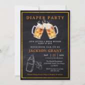 Huggies en Chuggies Beer Luier Party Baby shower Kaart (Voorkant)