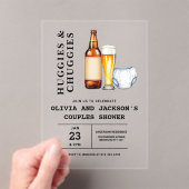 Huggies en Chuggies Couples Baby shower Acryl Uitnodigingen (Insitu (Draagbaar))