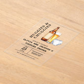 Huggies en Chuggies Couples Baby shower Acryl Uitnodigingen (Laagn)