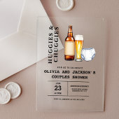 Huggies en Chuggies Couples Baby shower Acryl Uitnodigingen