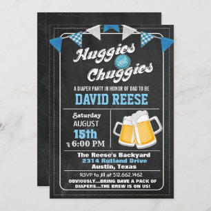 Huggies en Chuggies Dad Diaper Party Invitation Kaart