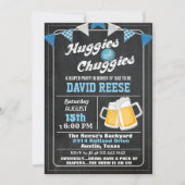 Huggies en Chuggies Dad Luiers Feest Uitnodiging (Voorkant)