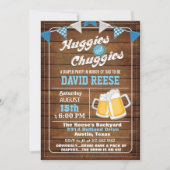 Huggies en Chuggies Dad Luiers Feest Uitnodiging (Voorkant)