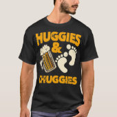 Huggies en Chuggies Funny Future Father Party T-shirt (Voorkant)