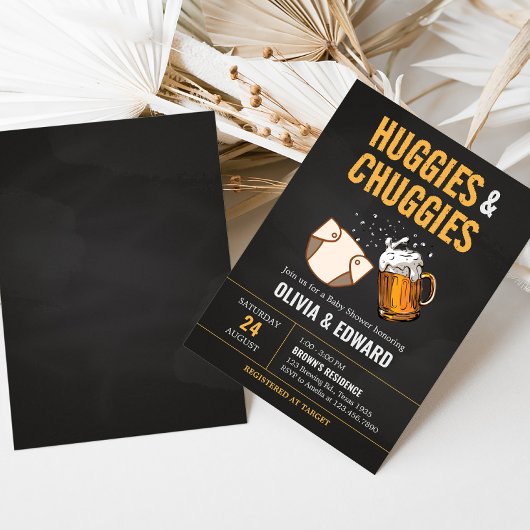 Huggies en Chuggies Luier Party Baby shower Kaart