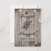 huggies en chuggies nodigen kaart (Voorkant)