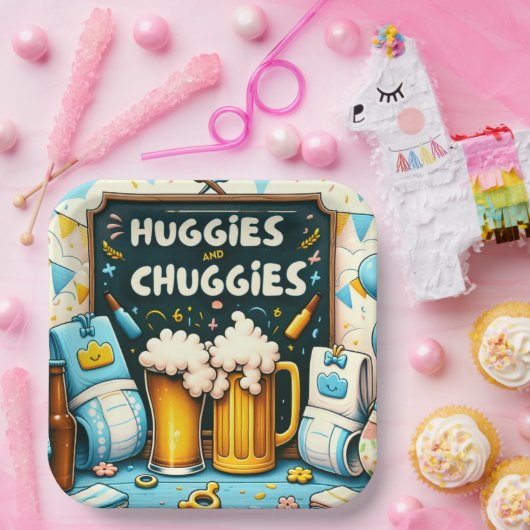 Huggies en chuggies papieren bordje (Feest)