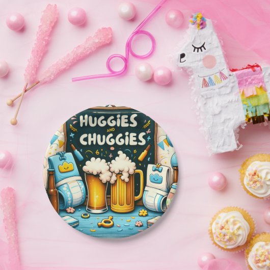 Huggies en chuggies papieren bordje (Feest)