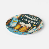 Huggies en chuggies papieren bordje (Gekanteld)