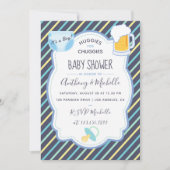 Huggies for Chuggies Diaper Party-uitnodiging Kaart (Voorkant)