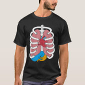 Hugging Anatomy Costume Funny Skeleton Organ Hug T-shirt (Voorkant)