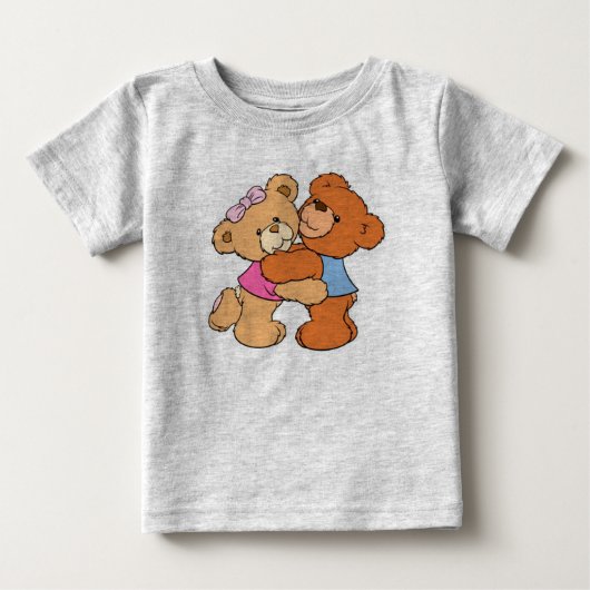 Hugging Beren/Baby Fine Jersey T-Shirt (Voorkant)