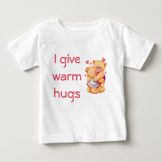 Hugging Beren/Baby Fine Jersey T-Shirt (Voorkant)