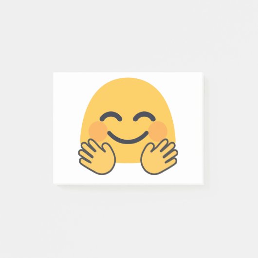 Hugging Emoji Post-it® Notes (Voorkant)