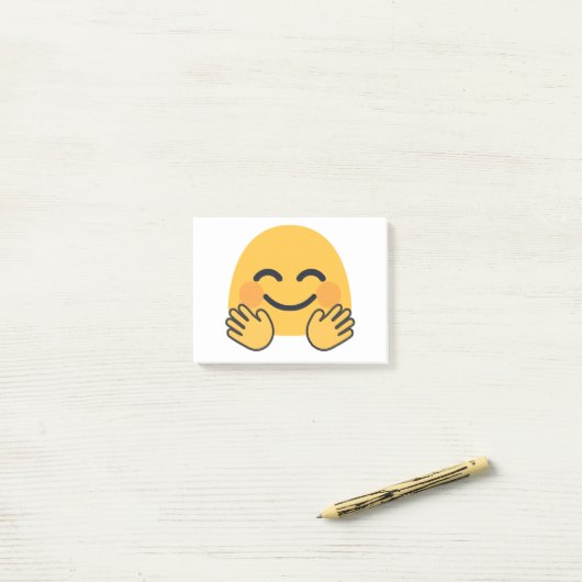 Hugging Emoji Post-it® Notes (Op bureau)