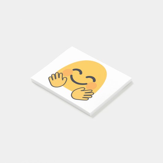 Hugging Emoji Post-it® Notes (Schuin)