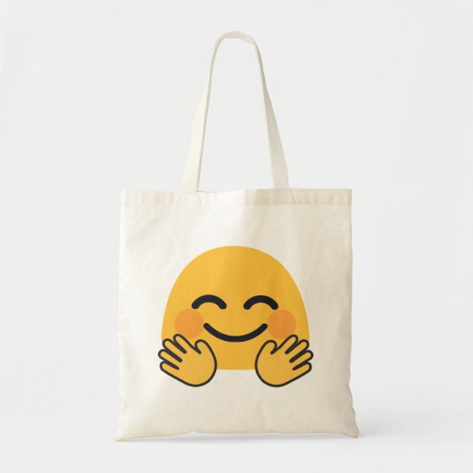 Hugging Emoji Tote Bag (Voorkant)