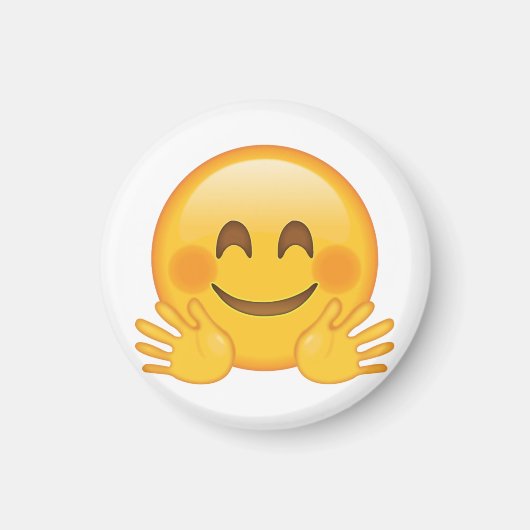 Hugging Face - Emoji Magneet (Voorkant)