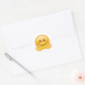 Hugging Face - Emoji Ronde Sticker (Envelop)
