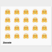 Hugging Face Emoji Ronde Sticker (Vel)