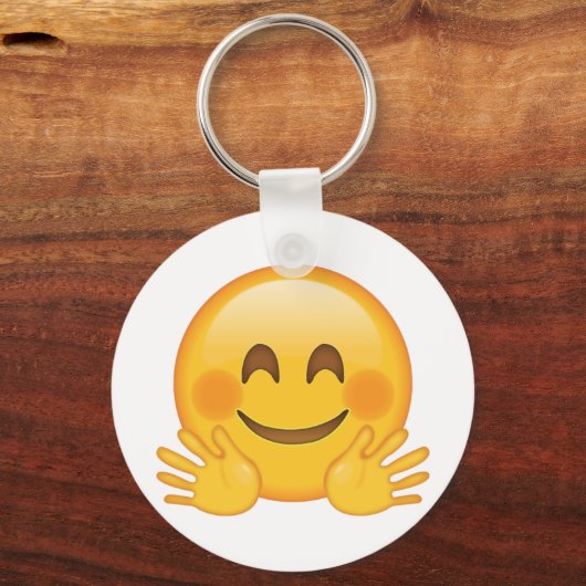 Hugging Face - Emoji Sleutelhanger (Voorkant)