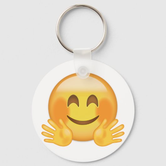 Hugging Face Emoji Sleutelhanger (Voorkant)