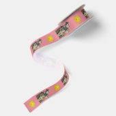Hugging Meerkats - Satin Gift Ribbon Satijnen Lint (Achterkant)