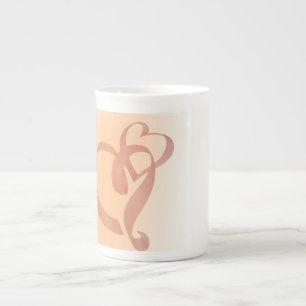 Hugging Ribbons Bone China Mokken