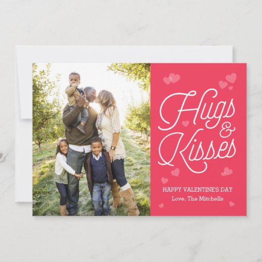 Hugging Script Valentijnsdag-fotokaarten Feestdagenkaart (Voorkant)