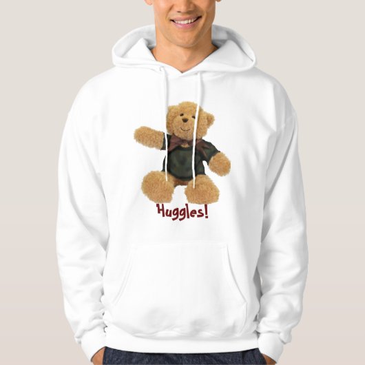 Huggles Schattige Teddy Bear Meisjes' Hoodie (Voorkant)