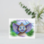 Huggy Briefkaart (Staand voorkant)