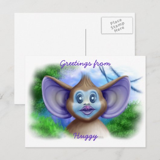 Huggy Briefkaart (Voorkant / Achterkant)