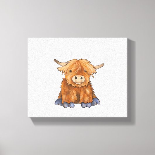 Huggy Harry - Onderdeel van mijn Fluffy Friends-se Canvas Afdruk (Voorkant)