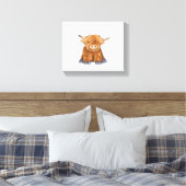 Huggy Harry - Onderdeel van mijn Fluffy Friends-se Canvas Afdruk (Insitu (Slaapkamer))