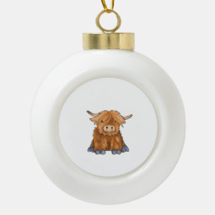 Huggy Harry - Onderdeel van mijn Fluffy Friends-se Keramische Bal Ornament