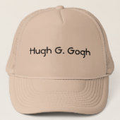Hugh G. Gogh (Huge Ego) Trucker Pet (Voorkant)