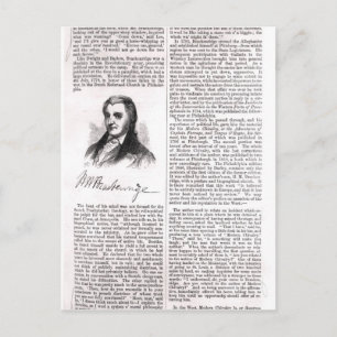 Hugh Henry Brackenridge Briefkaart