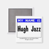 Hugh Jazz Magneet (Voorkant / Achterkant)