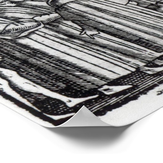 Hugh Latimer Preaching voor King Edward VI Poster (Hoek)