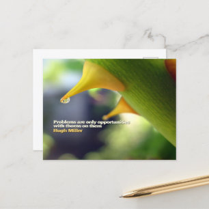 Hugh Miller Inspirerend citaat "Kansen" Briefkaart