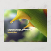 Hugh Miller Inspirerend citaat "Kansen" Briefkaart (Voorkant)