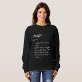 Hugh Name Definition Funny Dictionary Trui (Voorkant volledig)