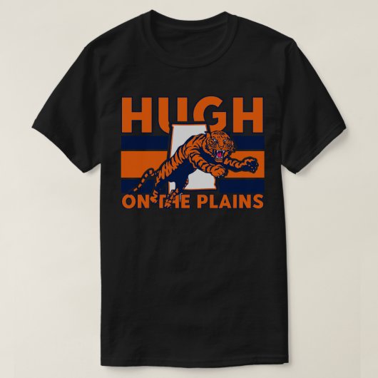 Hugh op de Plains  Tijger T-shirt (Design voorkant)