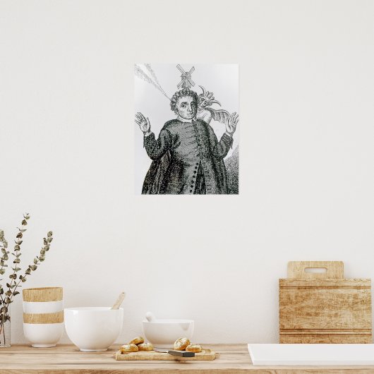 Hugh Peter fiery legerprediker Poster (Keuken)
