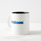 Hugh R. Killingmee- myFarcebook.com stand-up Comed Tweekleurige Koffiemok (Voorkant links)