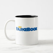 Hugh R. Killingmee- myFarcebook.com stand-up Comed Tweekleurige Koffiemok (Links)