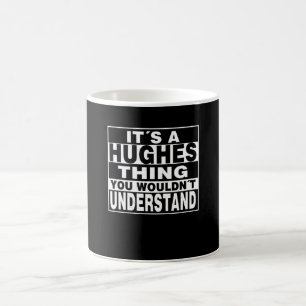 HUGHES Achternaam Persoonlijk cadeautje Koffiemok