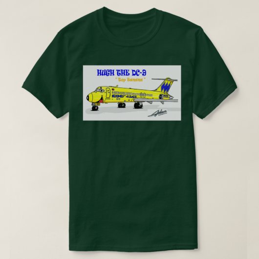 Hughes Airwest DC9 T-shirt (Design voorkant)