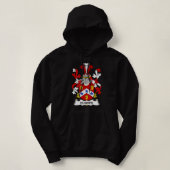Hughes Coat of Arms Family Crest Hoodie (Design voorkant)