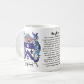 Hughes Family Coat of Arms Mok (Voorkant links)